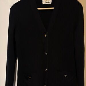 Black V-Neck Women's Sweater